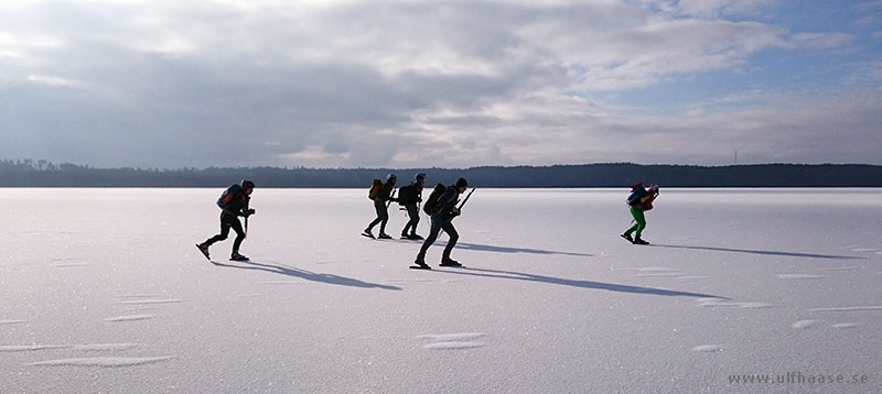 Ice skating on Lake Mälaren.