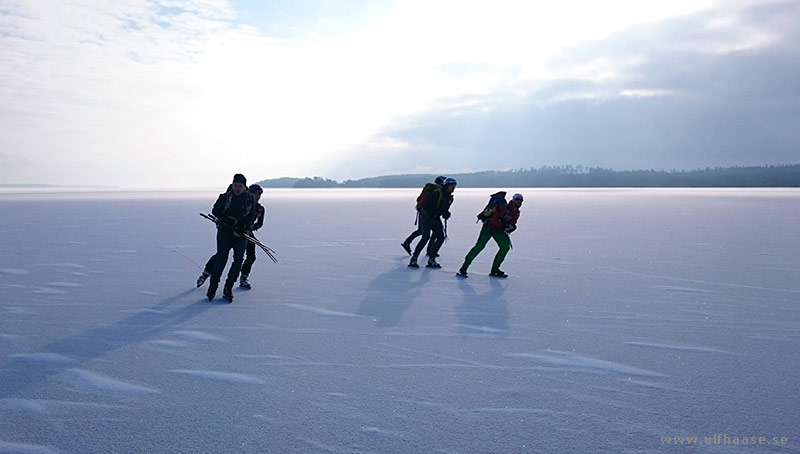 Ice skating on Lake Mälaren.