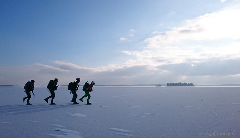 Ice skating on Lake Mälaren.