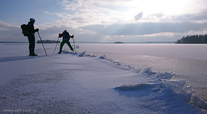 Ice skating on Lake Mälaren.