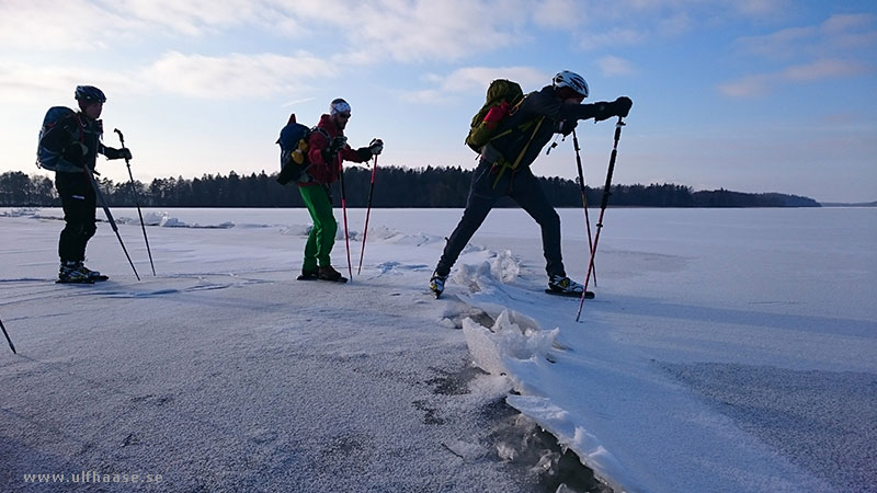 Ice skating on Lake Mälaren.