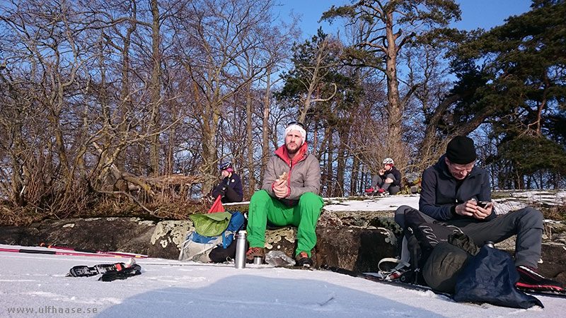 Ice skating on Lake Mälaren.