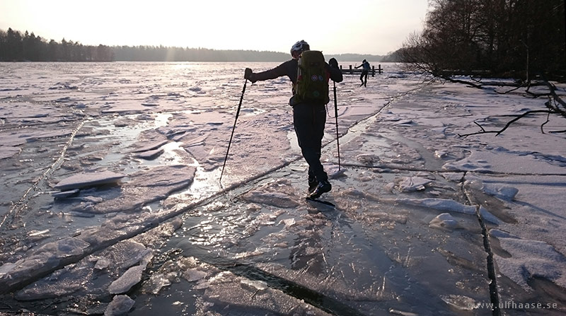 Ice skating on Lake Mälaren.