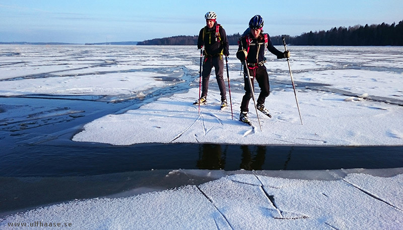 Ice skating on Lake Mälaren.