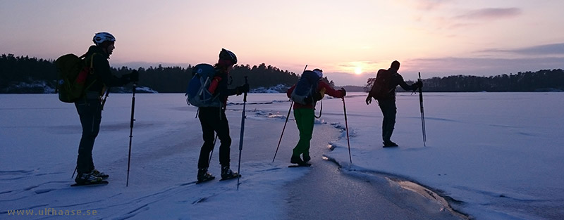 Ice skating on Lake Mälaren.