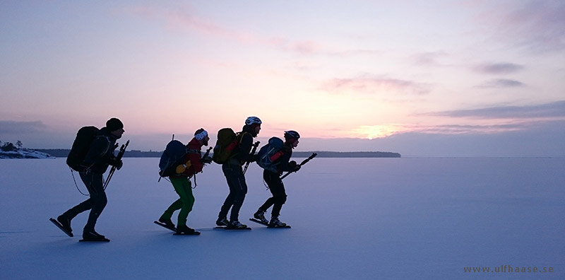 Ice skating on Lake Mälaren.