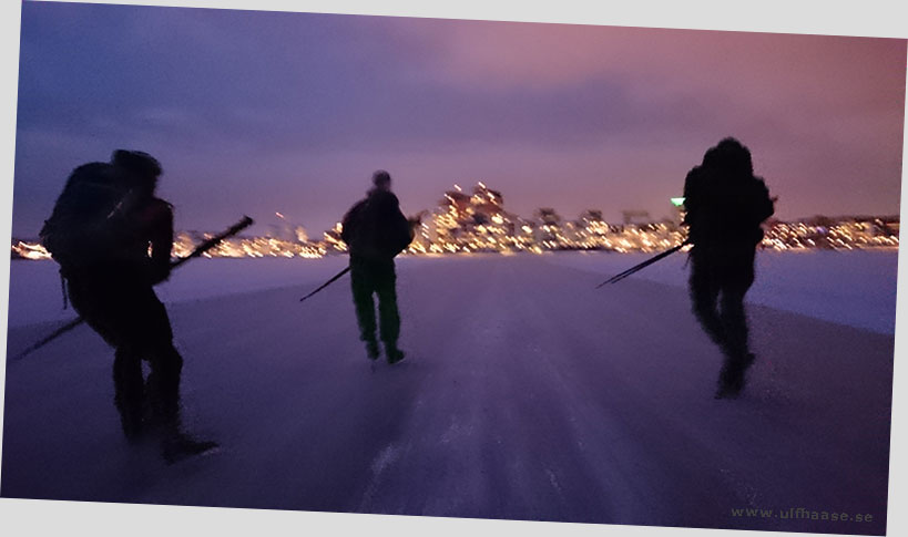 Ice skating on Lake Mälaren.