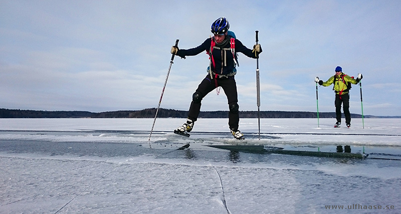 Ice skating on Lake Mälaren.