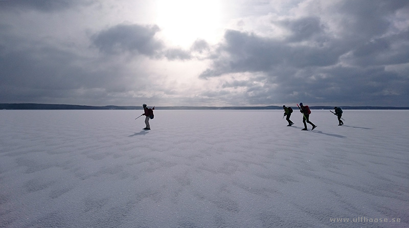 Ice skating on Lake Mälaren.