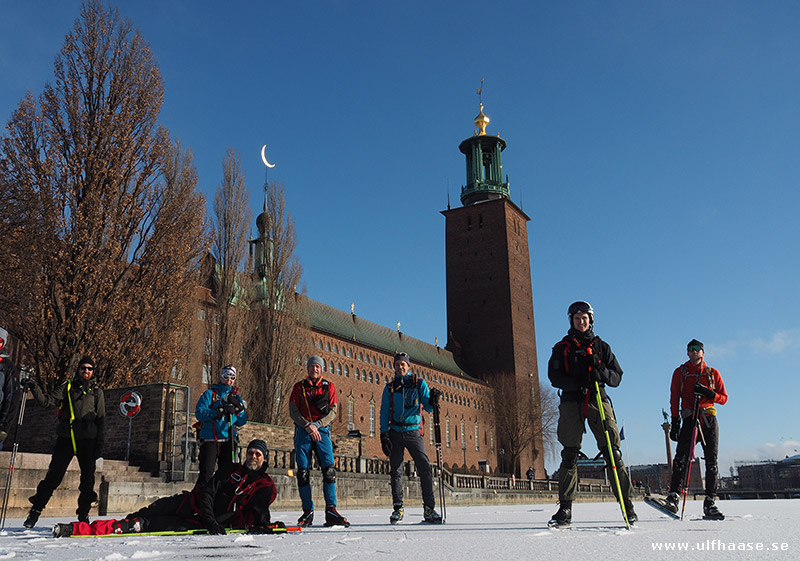 Ice skating in Stockholm city