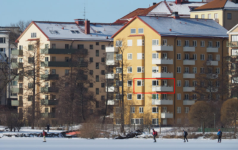 Ice skating in Stockholm city