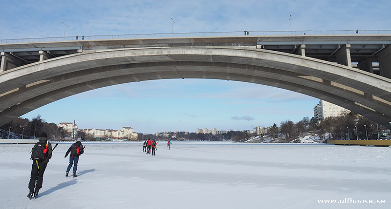 Ice skating in Stockholm city