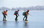 Ice skating in the Stockholm archipelago