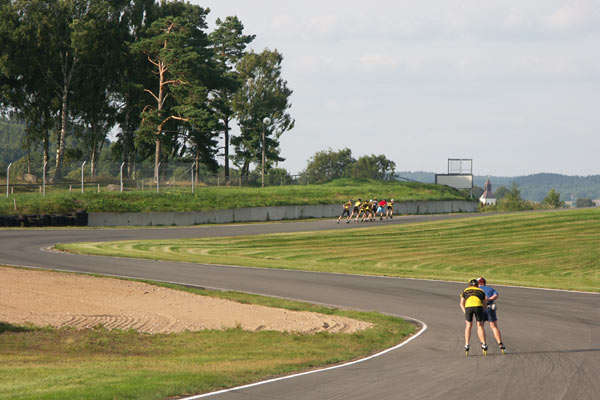 Motor racing circuit, Falkenberg, inline skating 2011