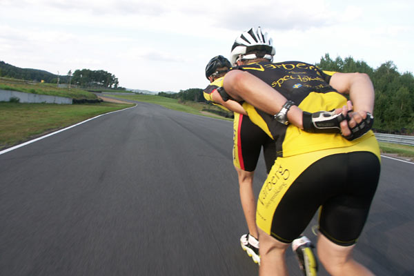 Motor racing circuit, Falkenberg, inline skating 2011