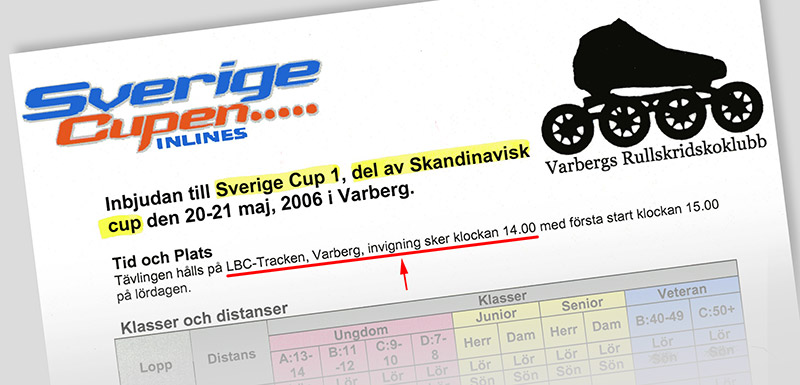 Inlinesbana/inline track Varberg