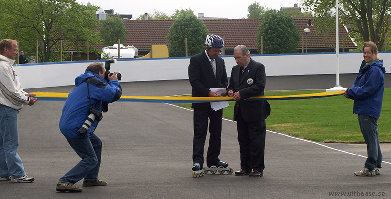 Inauguration of the inline skating track in Varberg, May 2006.