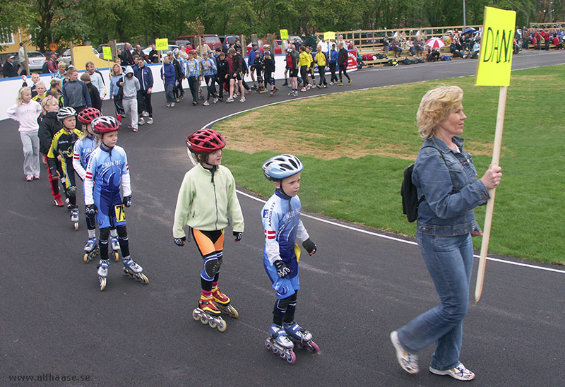 Inauguration of the inline skating track in Varberg, May 2006.