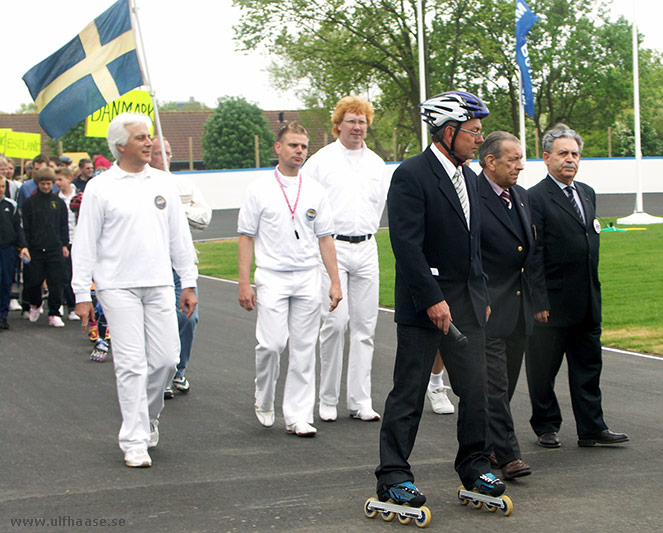 Inauguration of the inline skating track in Varberg, May 2006.