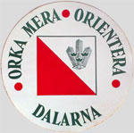 Klistermärke 'Orka mera - orientera - Dalarna'